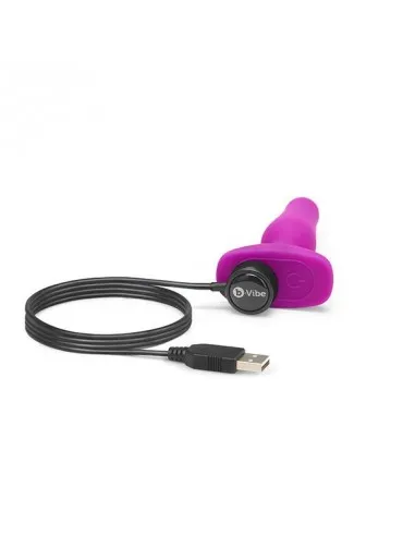 B-Vibe Novice Control Remoto Anal Plug Fuchsia