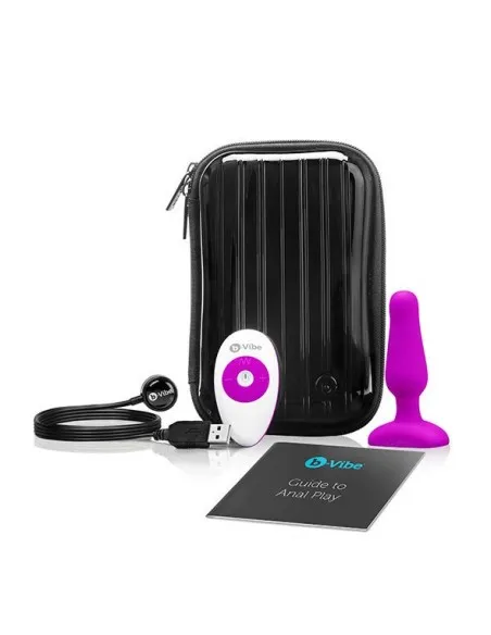 B-Vibe Novice Control Remoto Anal Plug Fuchsia