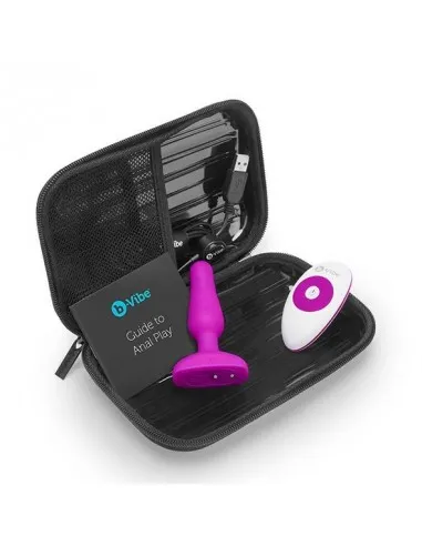 B-Vibe Novice Control Remoto Anal Plug Fuchsia