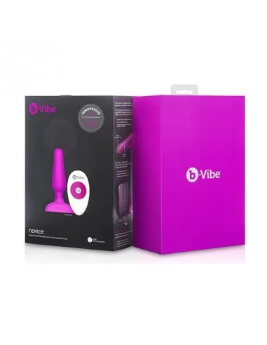 B-Vibe Novice Control Remoto Anal Plug Fuchsia