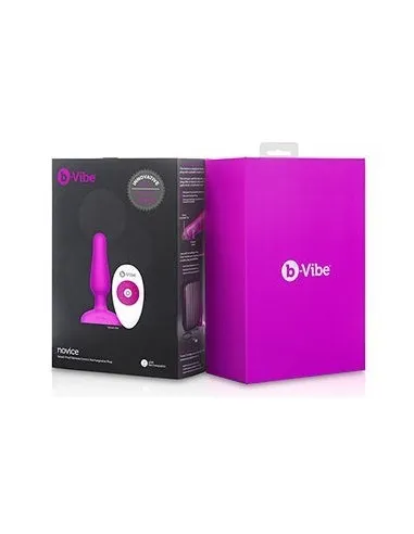 B-Vibe Novice Control Remoto Anal Plug Fuchsia