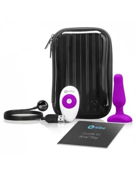 B-Vibe Novice Control Remoto Anal Plug Fuchsia