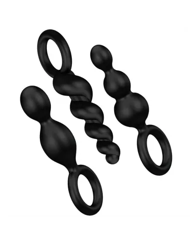 Satisfyer Anal Plugs Set 3Pcs Black