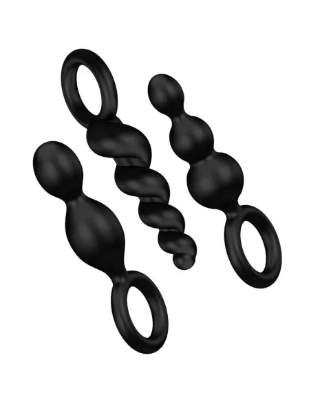 Satisfyer Anal Plugs Set 3Pcs Black