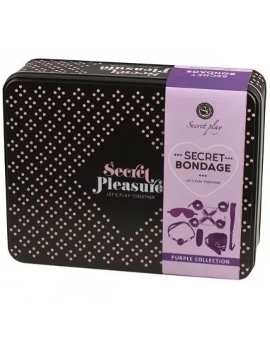 Secret Play Bdsm Set 8Pcs Lila / Negro