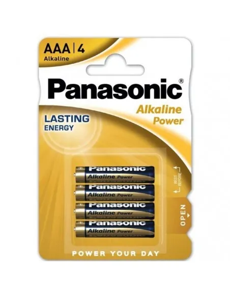 Panasonic Bronze Pila Alcalina Aaa Lr03 Blister*4