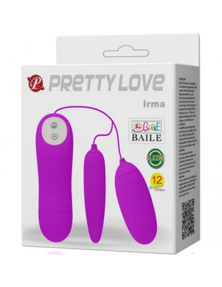 Pretty Love Irma Huevo Vibrador Doble