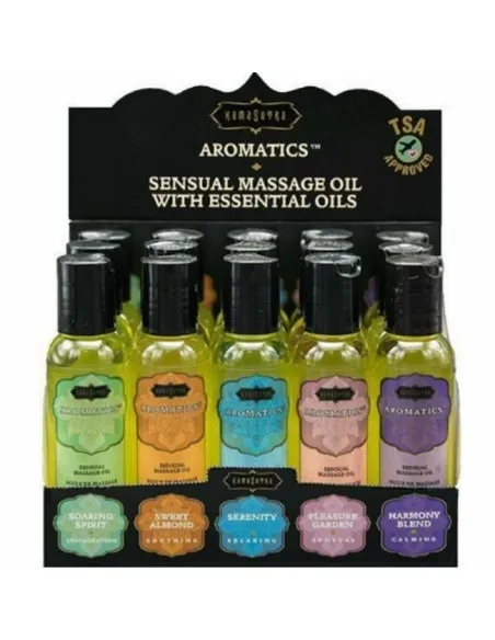 Kamasutra Set 15 Aceites De Masaje + Caja Expositora
