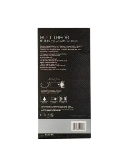 Butt Throb Estimulador Del Punto P 7 Velocidades Negro