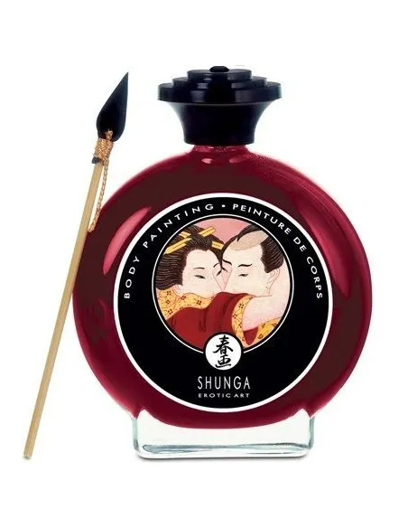Shunga Pintura Corporal De Fresas Y Champagne.