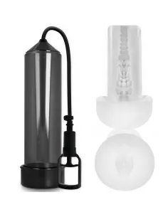 Pump Addicted Bomba Erección Rx7 Negro Con Masturbador