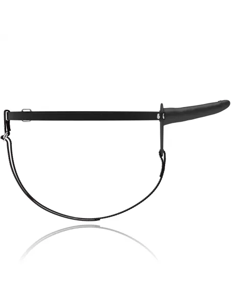 Fetish Submissive Arnés Silicona Negro 15Cm