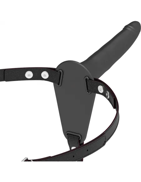 Fetish Submissive Arnés Silicona Negro 15Cm