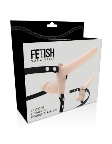 Fetish Submissive Arnés Doble Penetración Vibrador Flesh Up