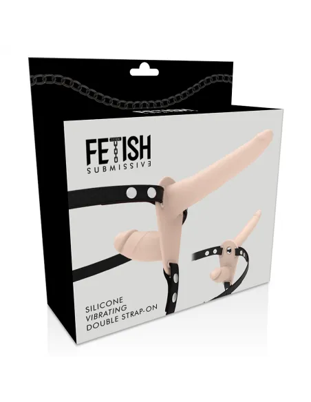 Fetish Submissive Arnés Doble Penetración Vibrador Flesh Up