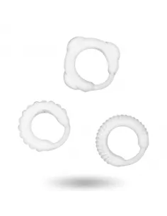Addicted Toys  Set 3 Anillos Pene Clear 2