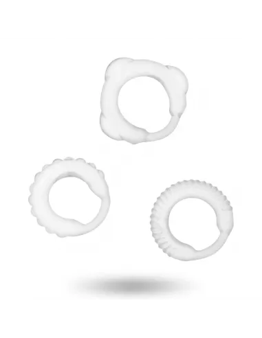 Addicted Toys  Set 3 Anillos Pene Clear
