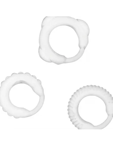 Addicted Toys  Set 3 Anillos Pene Clear