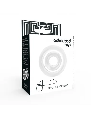 Addicted Toys Potenz Set Anillos Pene Clear