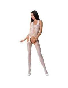 Passion Woman Bs059 Bodystocking Blanco Talla Unica