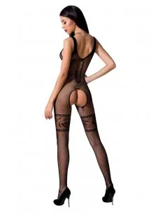 Passion Woman Bs069 Bodystocking Negro Talla Unica 2