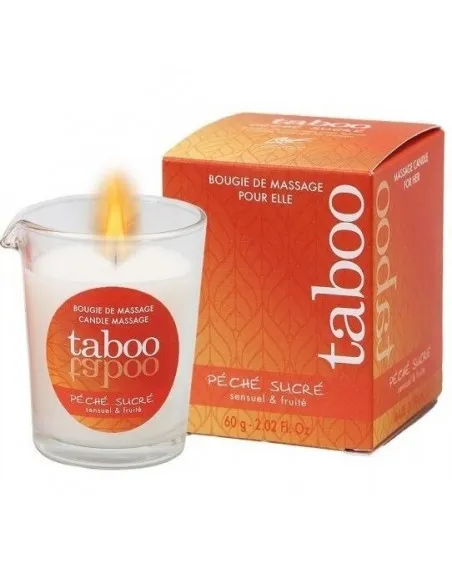 Taboo Vela De Masaje Para Ella Peche Sucre Aroma Nectarina