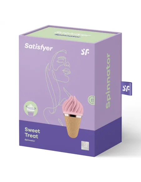 Satisfyer Sweet Treat Spinnator Marron & Rosa