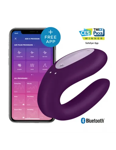 Satisfyer Double Joy Con App - Morado