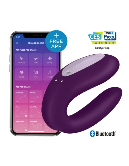 Satisfyer Double Joy Con App - Morado
