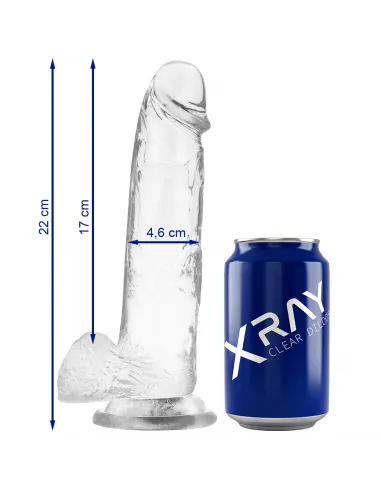 Xray Clear Dildo Realista Transparente 22Cm X 4.6Cm
