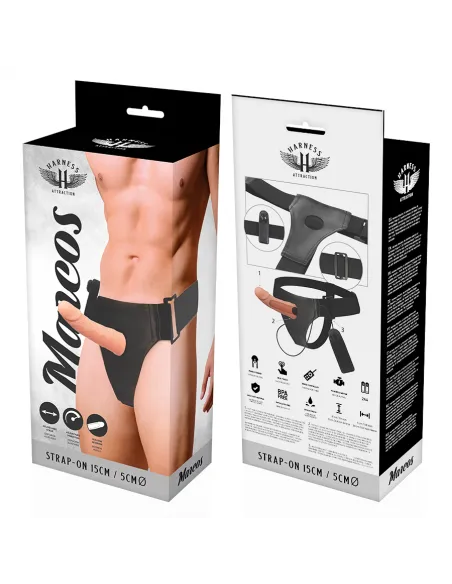 Harness Attraction Árnes Hueco Marcos  Con Vibrador 17 X 5Cm