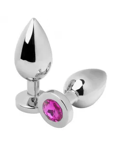 Metalhard Anal Plug Diamond Rosa Medium 7.62Cm