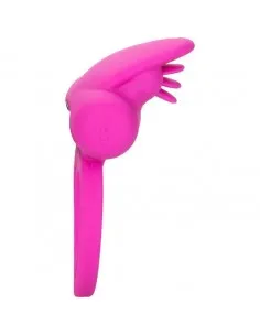 Calex Dual Clit Flicker Enhancer Doble Anillo Vibrador De Silicona Rosa 2