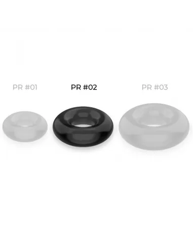 Powering Super Flexible Y Resistente Anillo Pene  4.5Cm Negro