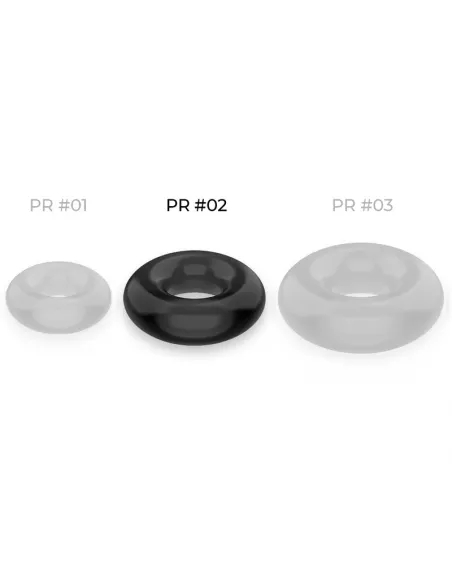 Powering Super Flexible Y Resistente Anillo Pene  4.5Cm Negro