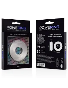 Powering Super Flexible Y Resistente Anillo Pene  4.5Cm Clear 2