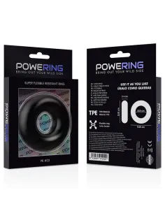 Powering Super Flexible Y Resistente Anillo Pene  5Cm Pr03 Negro 2