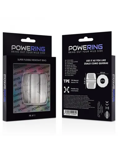 Powering Super Flexible Y Resistente Anillo Pene  5Cm Pr11 Clear