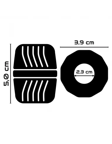 Powering Super Flexible Y Resistente Anillo Pene  5Cm Pr11 Clear