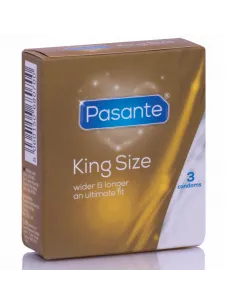 Pasante Preservativos King Más Largos Y Anchos  3 Unidades