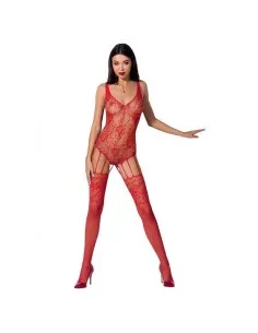 Passion Woman Bs074 Bodystocking Talla Unica Rojo