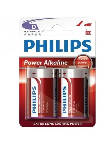 Philips Power Alkaline Pila D Lr20 Blister*2