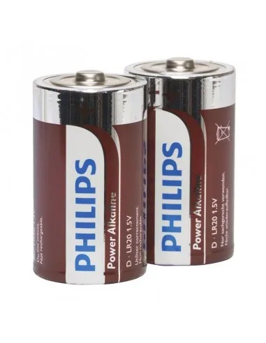 Philips Power Alkaline Pila D Lr20 Blister*2