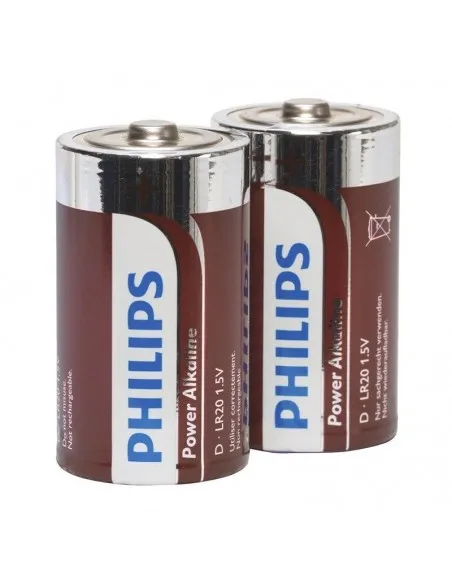 Philips Power Alkaline Pila D Lr20 Blister*2