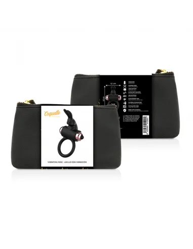 Coquette Cock Ring Anillo Vibrador Negro / Gold