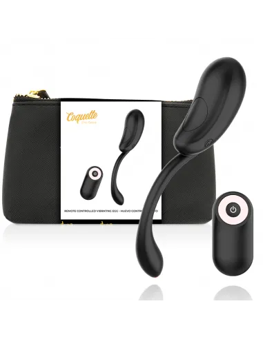 Coquette Huevo Control Remoto Recargable Negro / Gold