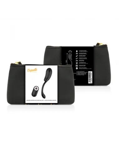 Coquette Huevo Control Remoto Recargable Negro / Gold