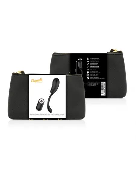 Coquette Huevo Control Remoto Recargable Negro / Gold