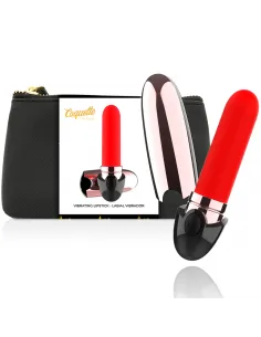 Coquette Pintalabios Vibrador Recargable Luxe Negro / Gold