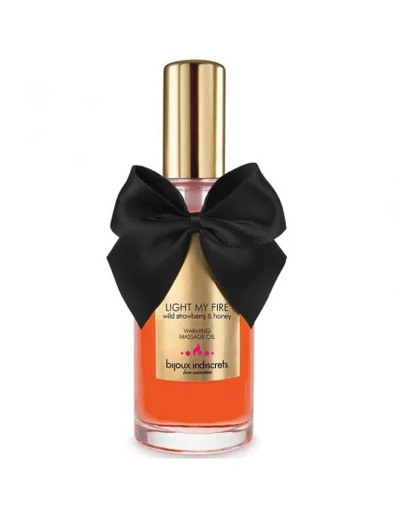 Bijoux Aceite Masaje Efecto Calor Aroma Fresa